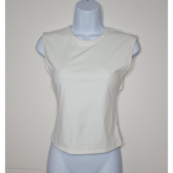 Calia Tops - Calia Womens White Inspire Open Back Tank Top Size Small NWT - Spots